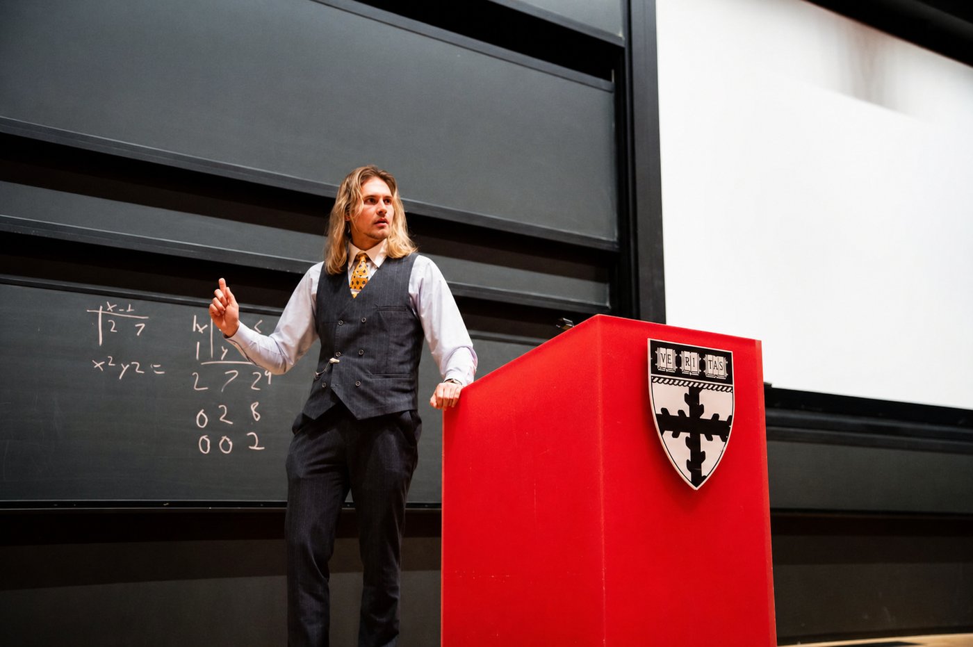 Arthur teaching at Harvard