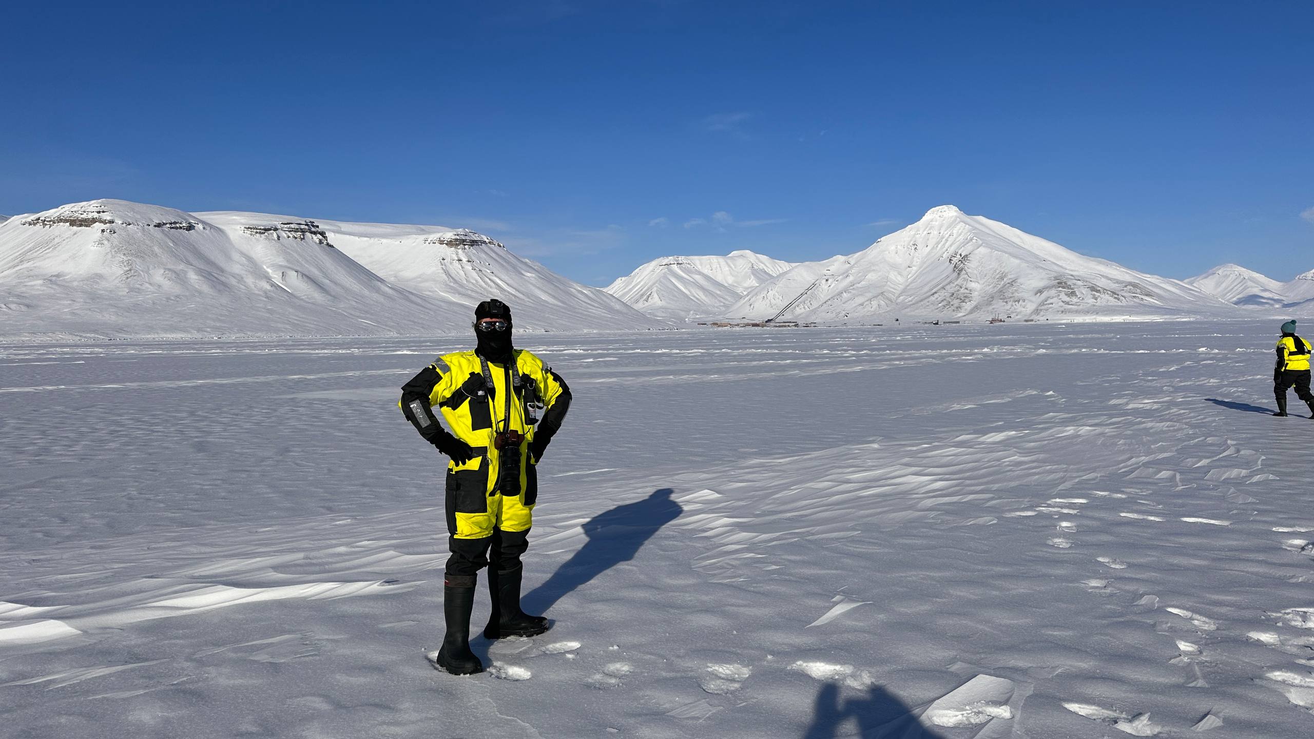 Arthur photographing in the wild